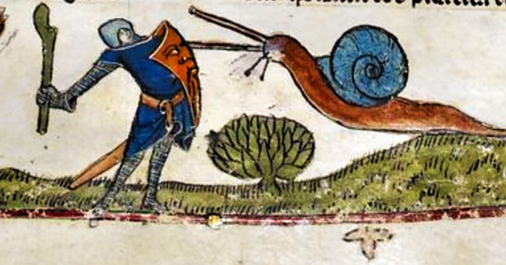 Viajando al arte medieval: a la caza de caracoles guerreros
